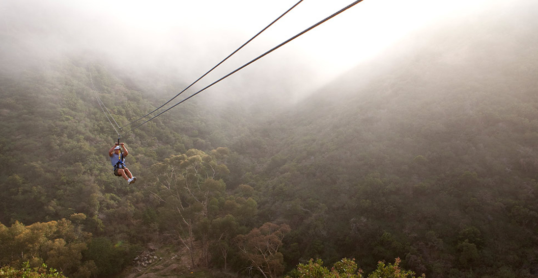 Catalina Island zipline tour through Descanso Canyon