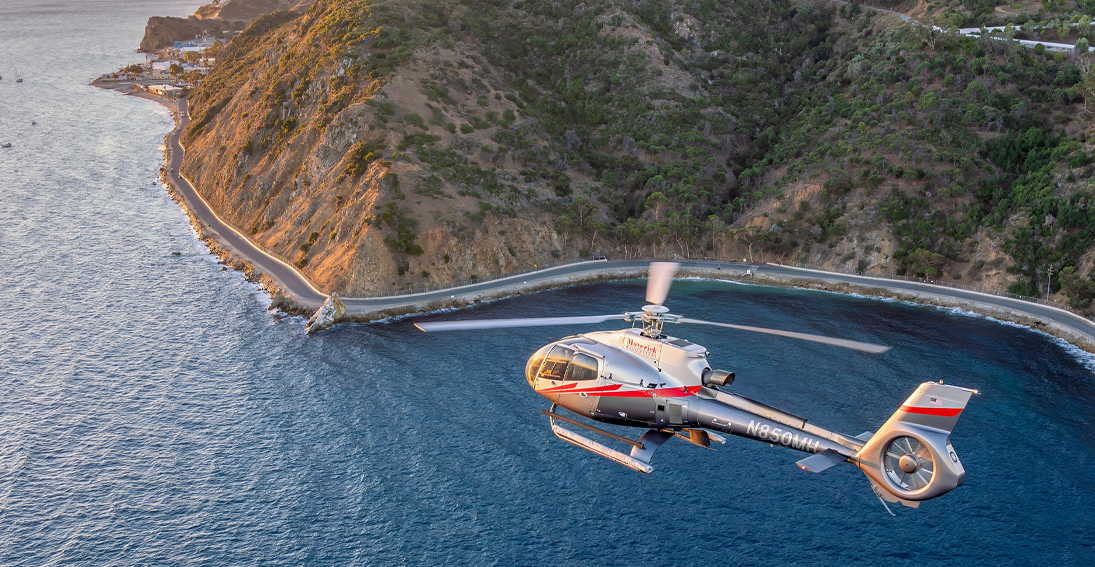 Private tours of Catalina Island with helicopter ride and zipline experience