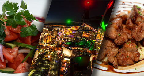 Foodie tour and night flight over Las Vegas