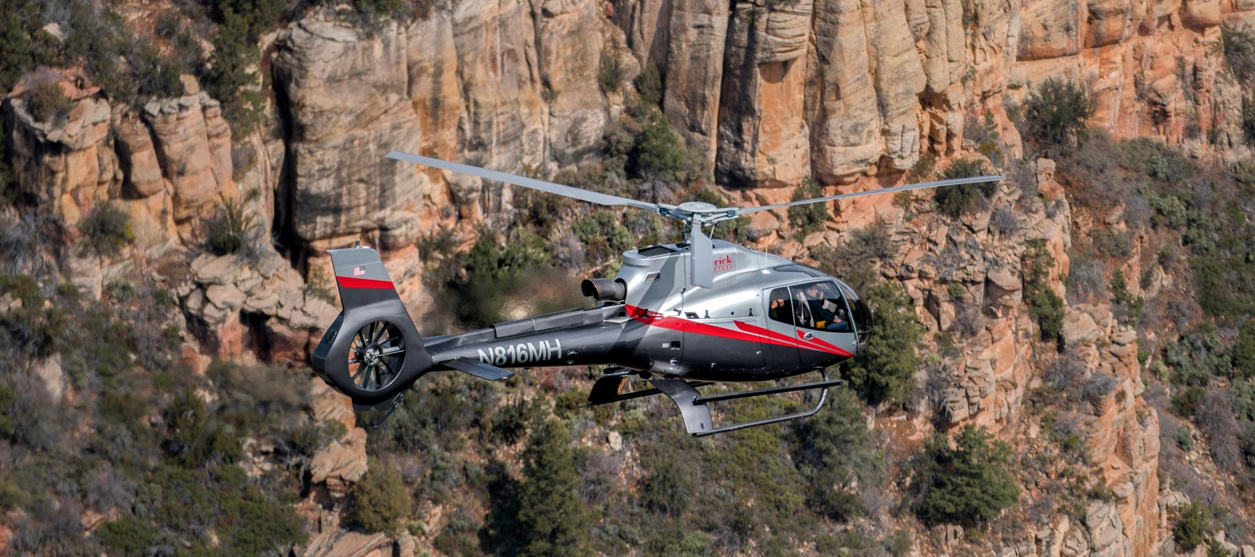 Fly over the amazing views of the Grand Canyon