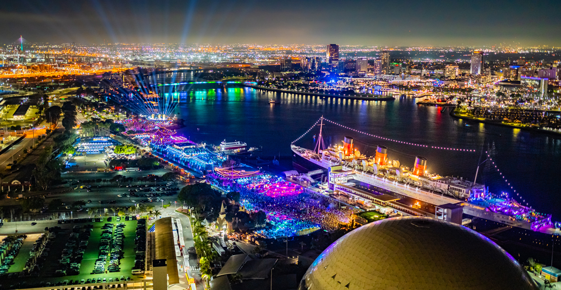 Attendees enjoying the music and festivities at Dreamstate Festival