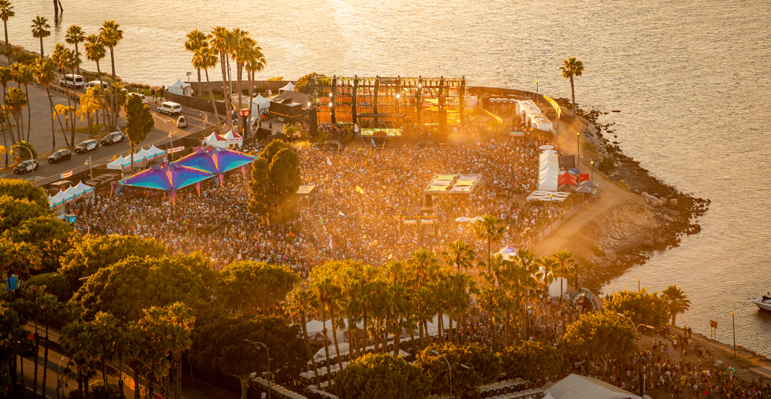 Festival attendees celebrating life and music