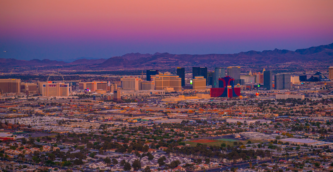 Beautiful views of the Vegas Valley can be seen with this wedding package